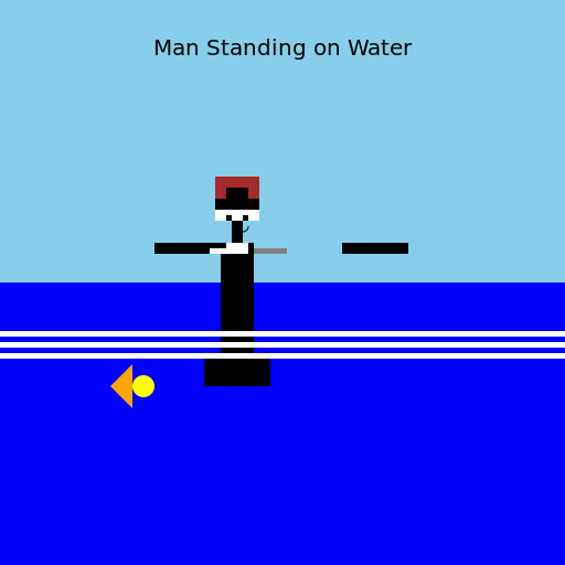 Man Standing on Water - DrawGPT