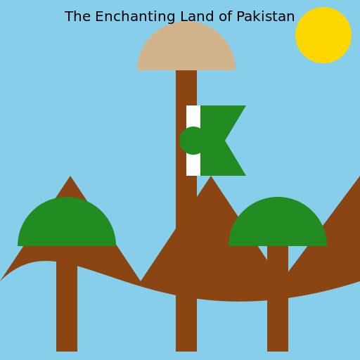 The Enchanting Land of Pakistan - DrawGPT