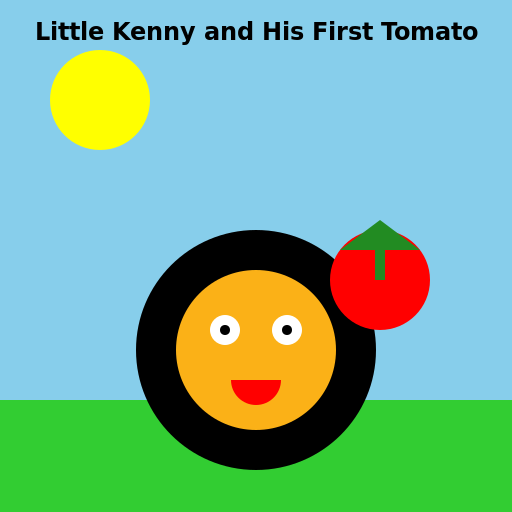Little Kenny and his First Tomato - DrawGPT