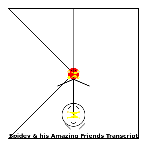 Spidey and his Amazing Friends Transcript Logo - DrawGPT