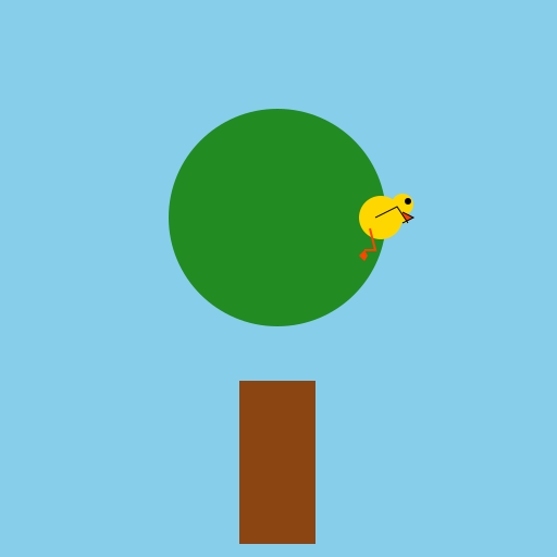 Tree with Bird - DrawGPT