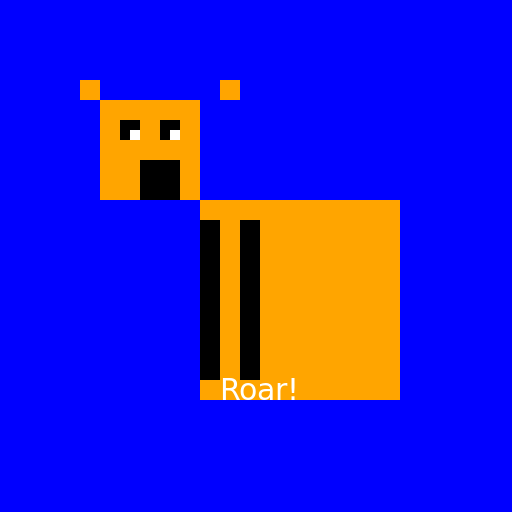 Blue Tiger - DrawGPT