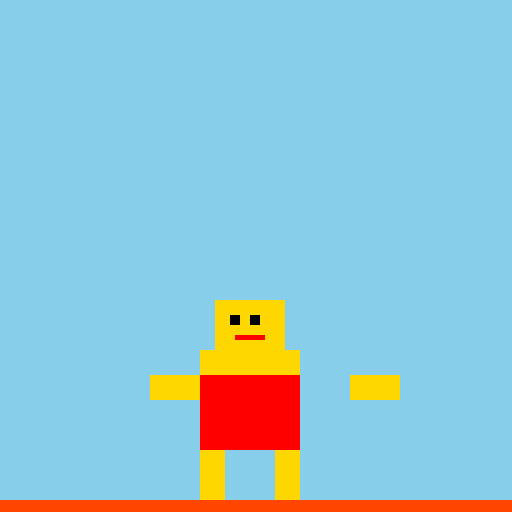 Minecraft Steve Jumping into Lava - DrawGPT