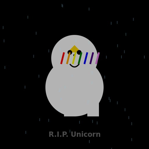 Dead Unicorn at the End of a Rainbow - DrawGPT