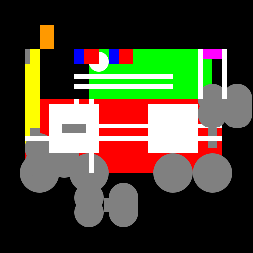 Monster Truck Ambulance Racecar Firetruck Policecar - DrawGPT