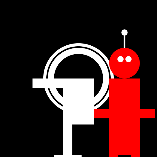 Astronaut and Robot Working Together - DrawGPT