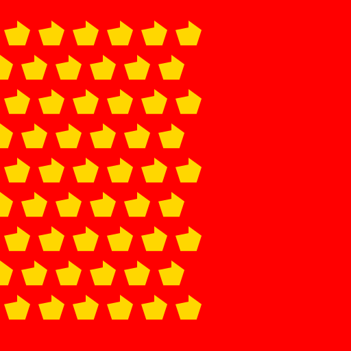 Red and gold Australian flag - DrawGPT