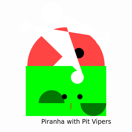 Piranha wearing Pit Vipers - DrawGPT
