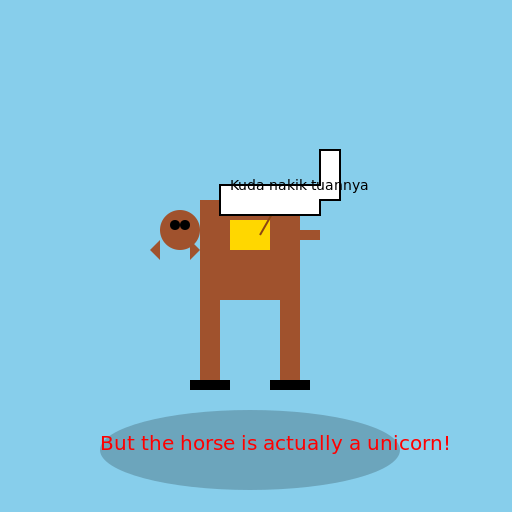 Kuda yang Menunggu Tuannya - DrawGPT