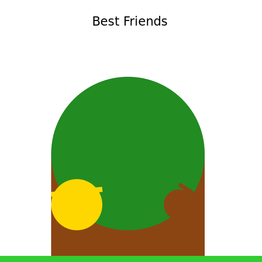 Best Friends Under the Tree - DrawGPT