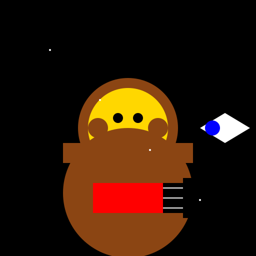 Monkey Guitarist Rocking Out in Space - DrawGPT