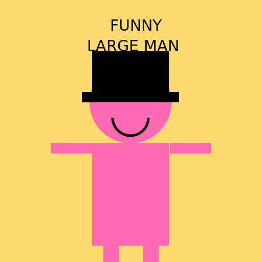 Funny Large Man - DrawGPT