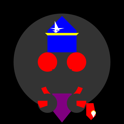 Evil Masked Magician Icon - Werewolf Online Role Style - DrawGPT