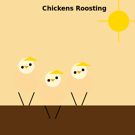Chickens Roosting - DrawGPT