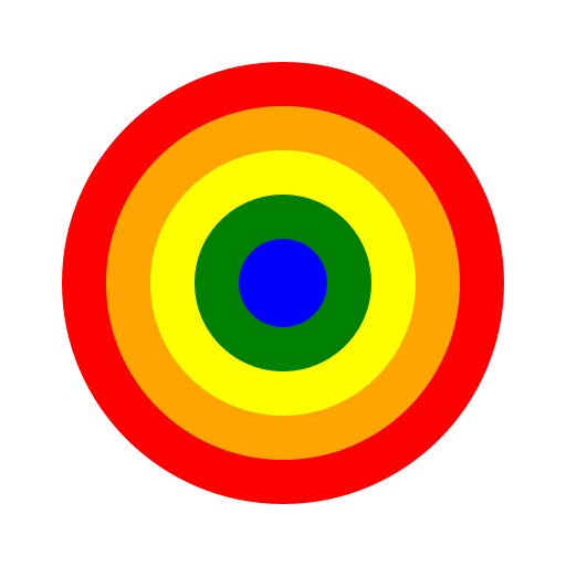 Five Colorful Circles of Joy - DrawGPT