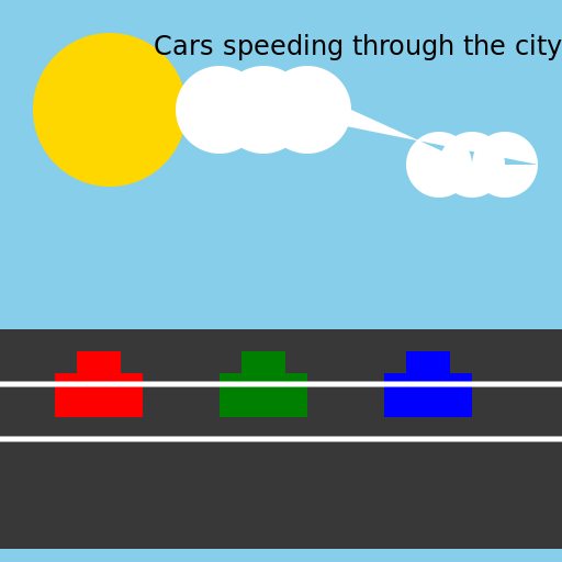Speeding Through the City - DrawGPT