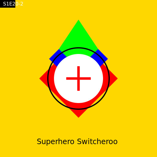 Superhero Switcheroo Logo - DrawGPT