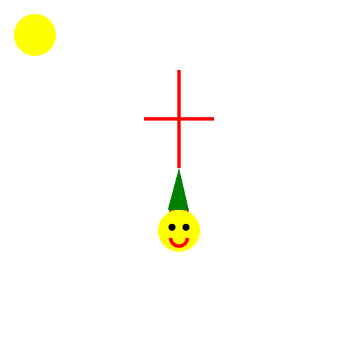 Cross Coming Off of a Cactus - DrawGPT