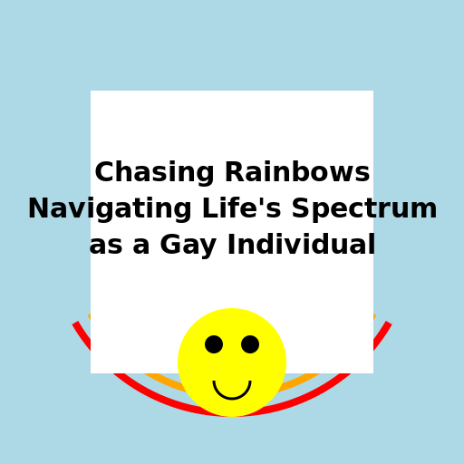 Chasing Rainbows Navigating Life's Spectrum as a Gay Individual - DrawGPT