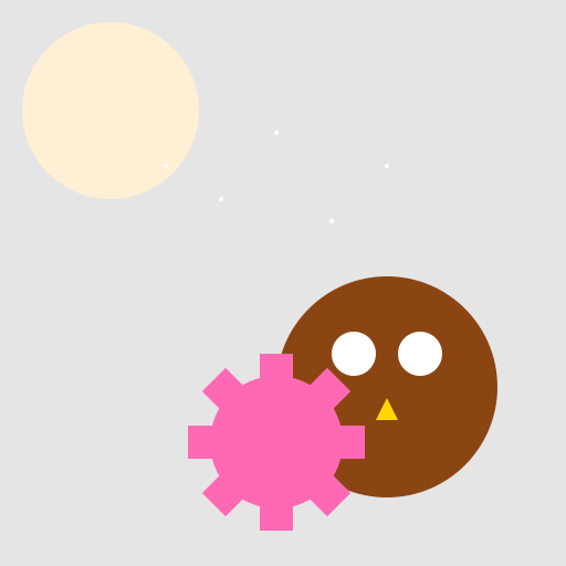 Owl Watching an Orchestra of Animals - DrawGPT