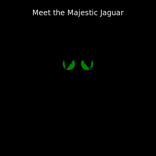 Strong Black Panther Jaguar with a Green Aura - DrawGPT