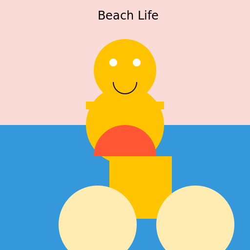 Guy on Beach - DrawGPT