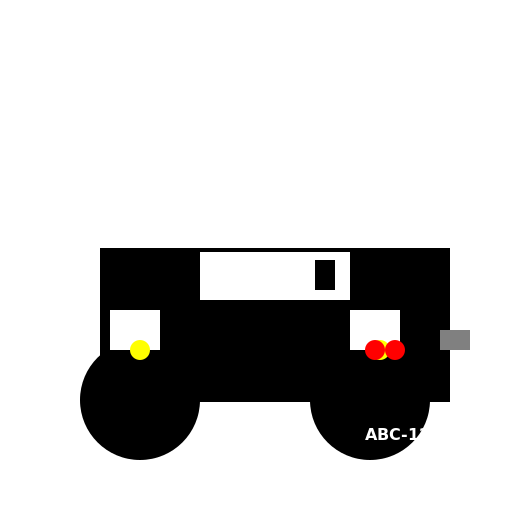 Realistic Black and White Car - DrawGPT