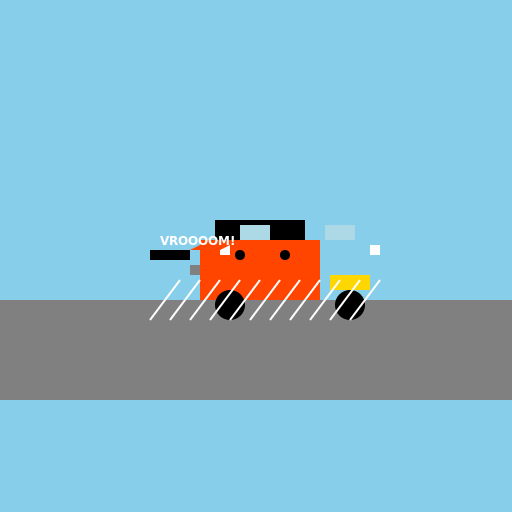 Speeding Car - DrawGPT