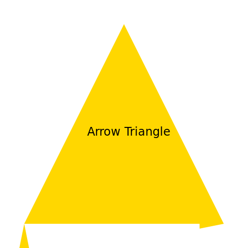 Triangle made of Arrows - DrawGPT