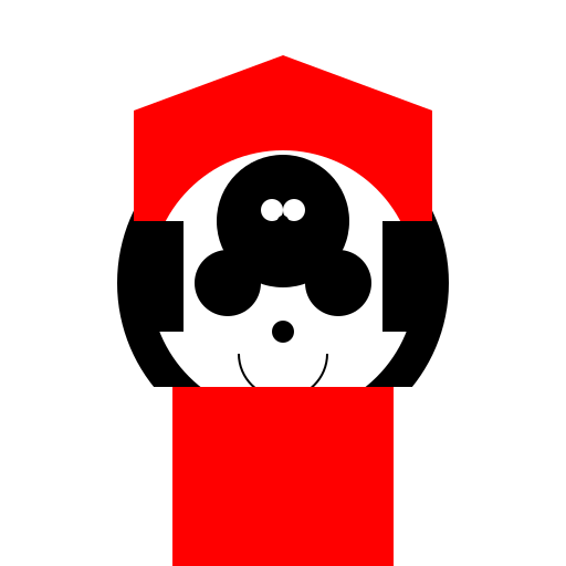 Black-haired Person with Red Hat and Bandages - DrawGPT