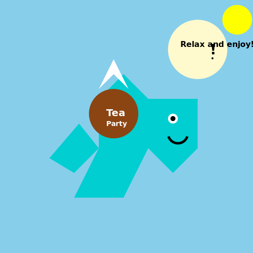 T-Rex Having a Herbal Tea Party - DrawGPT