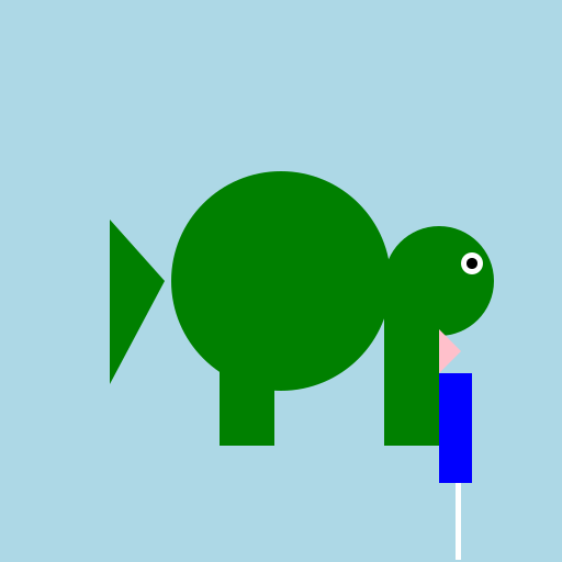 Gecko Taking a Drink - DrawGPT