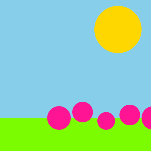 Abstract Flower Garden - DrawGPT