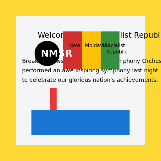 Newscast in the New Moldavian Socialist Republic - DrawGPT