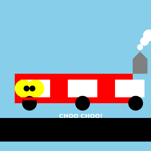 Colorful Train - DrawGPT