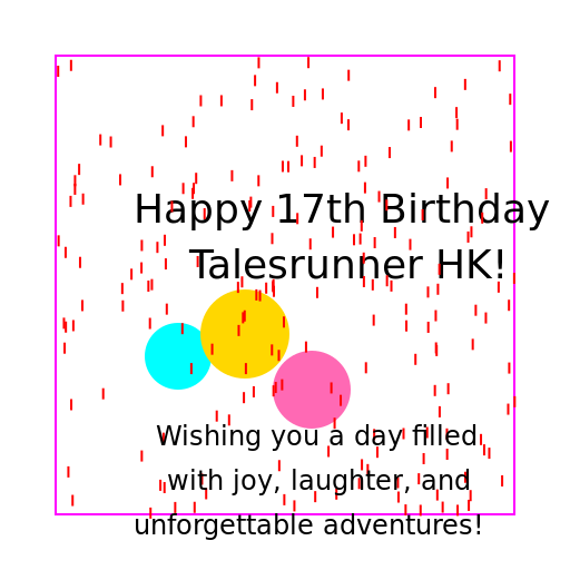 Happy 17th Birthday, Talesrunner HK - Hand-drawn Birthday Card - DrawGPT