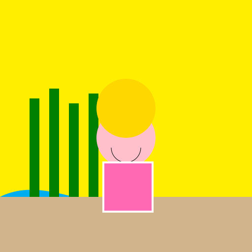 Chinese Girl on the Beach in a Colorful Swimsuit - DrawGPT