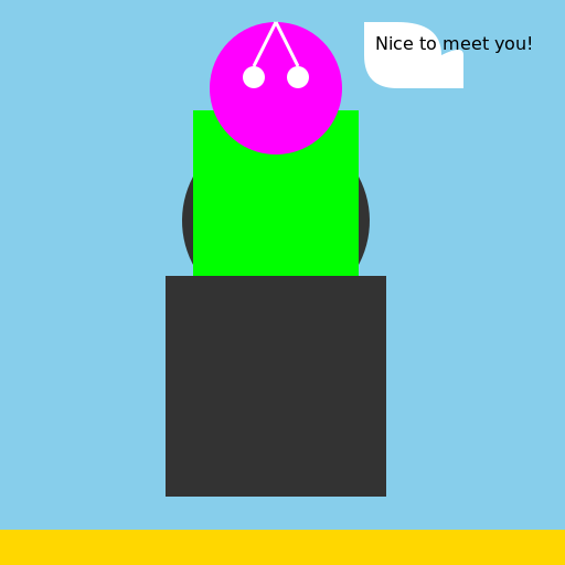 Biden Meeting an Alien - DrawGPT