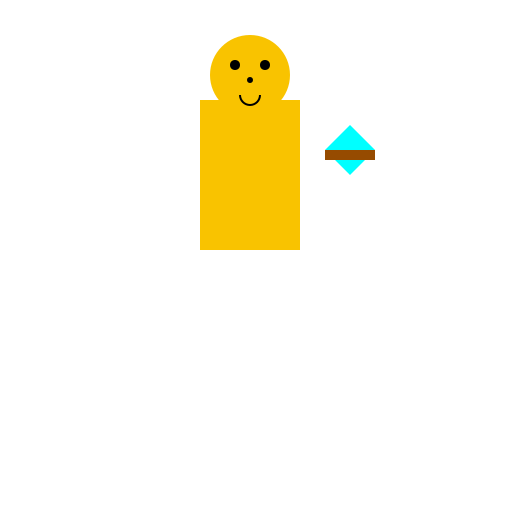 Yellow Armored Warrior with Diamond Sword - DrawGPT