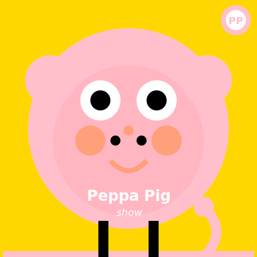 Peppa Pig (show) Logo - DrawGPT