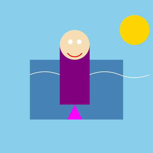 John Clulow by the Pool - DrawGPT