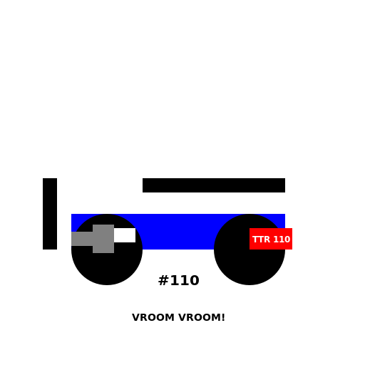 Blue TTR 110 Dirt Bike - DrawGPT