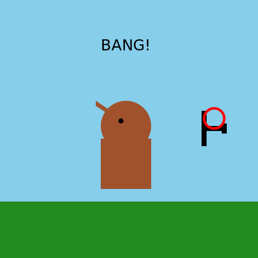 Aiming on a Cartoon Donkey with a Sniper - DrawGPT