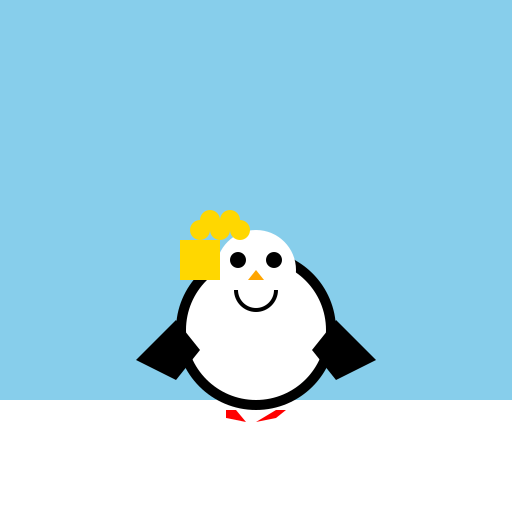 A Penguin Playing - DrawGPT