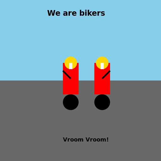 We are bikers - DrawGPT