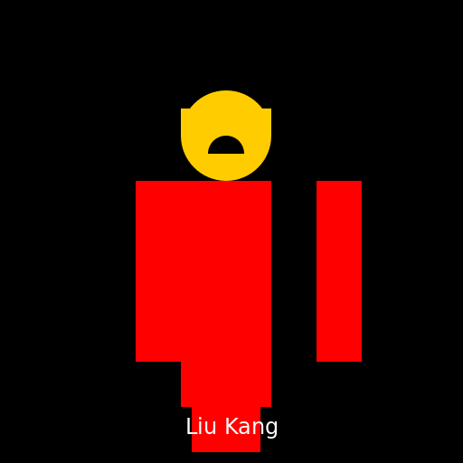 Liu Kang from Mortal Kombat - DrawGPT