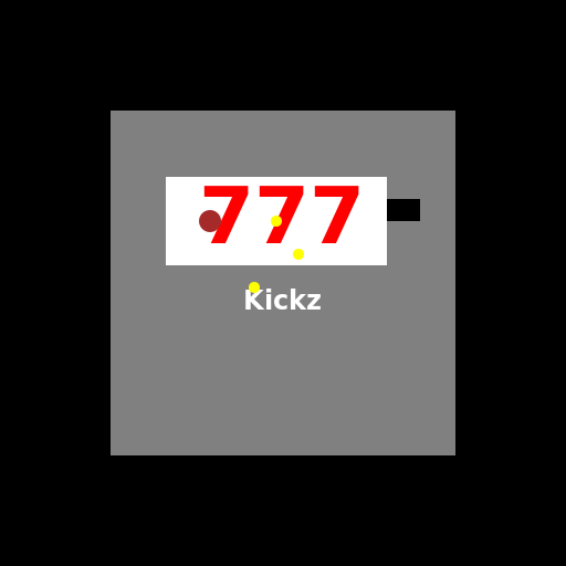 Slot Machine with 777 and Kickz - DrawGPT