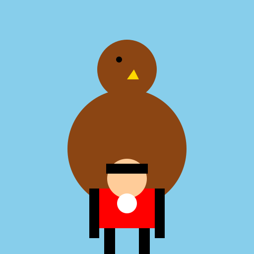 Baseball Player on an Emu - DrawGPT