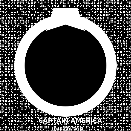 Captain America in 1945 Newspaper Print Style - DrawGPT