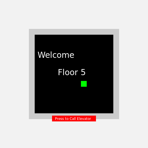 Elevator with LCD Panels - DrawGPT